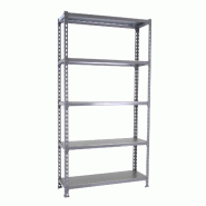 SimonRack Rayonnage métallique, 2000x1100x400 mm, 5 niveaux, tablette métallique, 200 kg au point de flexion, Gris - Simonclick - métal 8435104990193