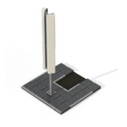 Supports pour antennes grandes hauteurs - 2 antennes H2700 L305 maxi - hauteur 2700 mm Supports pour antennes grandes hauteurs - 2 antennes H2700 L305 maxi - hauteur 2700 mm