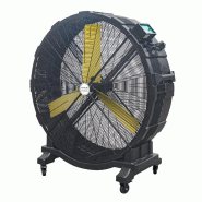 Ventilateur brasseur d'air mobile silencieux en plastique Ø 1500 mm 400 W - Grand débit et vitesse variable MW Tools MV1500IE