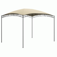 VidaXL Belvédère 3x4x2,65 m Crème 180 g/m² Modèle Atlas Office Plus - beige 313909