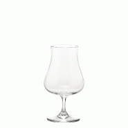 Zafferano Lot de 6 Verres Disty 22 cl pour Dégustation de Spiritueux en Verre Sonore Supérieur Transparent Idéal pour Whisky Rhum Cognac et Armagna