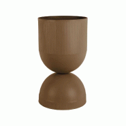 Cache pot en métal réversible Tonar Marron - L Pt' - marron 8714302772078