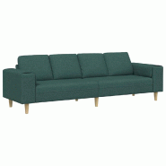 Canapé de salon Vert foncé 250 x 77 x 76 cm Polyester Modèle Vega Master Élite - Matériau naturel 8721158899583