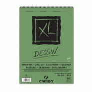 CANSON Lot de 5 Bloc spiralé 50 feuilles XL® Dessin A3 160g/m², grain léger blanc - 3148950074867
