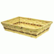 Corbeille bambou tressé rectangle "Tarko" 33x23x7cm -par 30