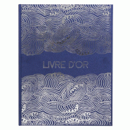 Exacompta Livre d'Or Japan 22x27 cm, 100 pages, coloris bleu - 3130630473022