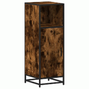 Helloshop26 - Armoire de rangement salle de bain 35 x 37,5 x 100 cm avec porte flexible style industriel en bois d'ingénierie chêne 02_0049636 - mé