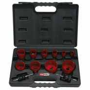 KS Tools Coffret de 10 scies cloches, Ø19 à 67 mm - 4042146155271 KS Tools Coffret de 10 scies cloches, Ø19 à 67 mm - 4042146155271