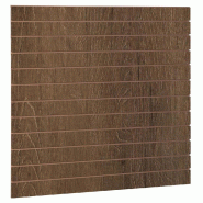 Panneau rainuré R10 L120xP120cm épaisseur 18mm - chêne tabac