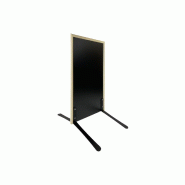 Panneau trottoir cadre bois sur piétement noir effet ressorts - 105 x 56 cm - Référence : PFN132BRUT Panneau trottoir cadre bois sur piétement noir effet ressorts - 105 x 56 cm - Référence : PFN132BRUT