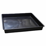 Petit bac de rétention pour liquides dangereux en polyéthylène sans caillebotis de 100 litres - BPP0100 Petit bac de rétention pour liquides dangereux en polyéthylène sans caillebotis de 100 litres - BPP0100