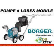 Pompe sur chariot mobile à lobes borger thermique pour mouse d'extinction