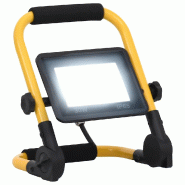 Projecteur à LED pliable avec poignée 21 x 16 x 26 cm éclairage optimal économe en aluminium noir 02_0046099 - noir 3000234047113