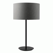 ROSSINI ILLUMINAZIONE Lampe De Table Vivien Noire Avec Abat-Jour Cylindrique Anthracite - Raccordement E27 Ip20 75W - Éclairage Intérieur Groupe Ros