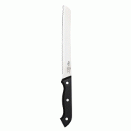 San Ignacio - Couteau à pain 20 cm en acier inoxydable Toledo - noir Bambou Q4249
