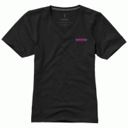 T-shirt bio manches courtes pour femme Kawartha - col V - 95% coton biologique - 200 g/m² T-shirt bio manches courtes pour femme Kawartha - col V - 95% coton biologique - 200 g/m²
