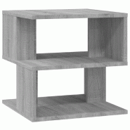 Table d'appoint Sonoma gris 40x40x40 cm Bois d'ingénierie Modèle Ombre Sirocco Prime - 815811