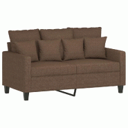 VidaXL Canapé à 2 places Marron 120 cm Tissu Modèle Aero Essence - 359262