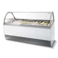 Vitrine réfrigérée service arrière idéale pour la présentation de vos délices glacés - MYRTE