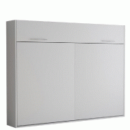 ARMOIRE LIT ESCAMOTABLE VERTIGO BLANC MAT COUCHAGE 140*200 CM