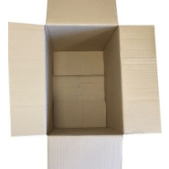 Caisse en carton double cannelure 60 x 40 x 50 (cm).