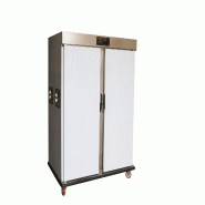 Gasfrit – Armoire de Maintien au Chaud 2 portes sur roulettes 1540 × 930 × 1755 mm | Chariot chaud catering pour 22 plaques GN 1/1, - gris inox GF606