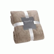 Plaid Damier taupe 170x240 cm - Marron Rectangle Tissu Amadeus 170x0.2 cm - marron textile 3520071594705 Plaid Damier taupe 170x240 cm - Marron Rectangle Tissu Amadeus 170x0.2 cm - marron textile 3520071594705