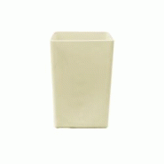 PLAST'UP ROTOMOULAGE Pot de fleur carré suerte 109l - SABLE - beige plastique 0637962081879