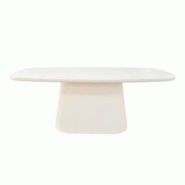 SIT Möbel Table basse | Plateau en forme de bateau | Enduit blanc naturel à la chaux | L 122 x P 70 x H 46 cm | 14980-10 - blanc 14980-10 SIT Möbel Table basse | Plateau en forme de bateau | Enduit blanc naturel à la chaux | L 122 x P 70 x H 46 cm | 14980-10 - blanc 14980-10