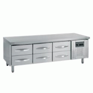 Soubassement réfrigéré 6 tiroirs GN 1/1 - 262 L | 1795x700x670 mm | Tefcold - UC5360 - 16537 Soubassement réfrigéré 6 tiroirs GN 1/1 - 262 L | 1795x700x670 mm | Tefcold - UC5360 - 16537
