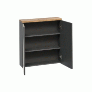 STELLAMEUBLES Armoire de toilette miroir BALI Grey 60 cm, 2 portes - 5907611647615