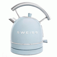 Sweiss KTL6 - Bouilloire vintage 2200W Bleu - bleu inox KTL6