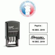 Trodat printy 4850 | empreinte 1 ligne 25 x 14 mm offerte référence: 013-tampon-texte-dateur-4850