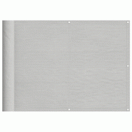 VidaXL Écran de balcon gris clair 75x500 cm 100% polyester oxford Modèle Balcon Azur - 4000002