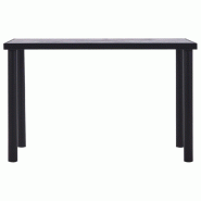 VidaXL Table de salle à manger Noir et gris béton 120x60x75 cm MDF Modèle Helios Prestige Plus - 281857