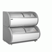 Vitrine froid négatif à deux niveaux Blanc - 408 L | Tefcold - TD500