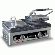 Appareil a panini double professionnel surface rainurée 3,5kw 510*500 - P7491.0025