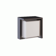 Applique Murale Led Carrée Blis 15 W 180° Avec Interrupteur, Température De Couleur 2700 K/3200 K/4000 K, Noir Mat, Pour Extérieur - Beneito & Fau
