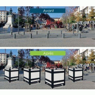 Bac grandes dimensions pour protection de la circulation