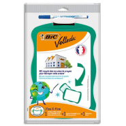 Bic ardoise recyclée incassable 21 x 31 cm + 1 marqueur velleda 1721 bleu + 1 effaçette