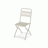 Breeze - Chaise de bistrot en métal sable Breeze - Chaise de bistrot en métal sable