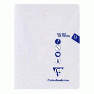 Clairefontaine Lot de 10 Cahier Dessin Mimesys 17x22, 32p./16 feuilles 125 g/m² piquées, uni - 3329683037804