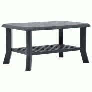 Décoshop26 - Table basse de salon pour intérieur et extérieur 90 x 60 x 46 cm plastique anthracite DEC037270 - 3000263195984