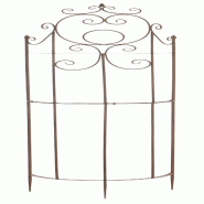 Décoshop26 - Treillis de jardin pour plantes grimpantes tuteur pour rosiers en métal marron vieilli 10_0003885 - métal 3000251826852