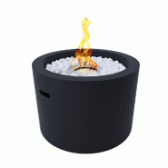 Divina Fire Cheminée au bioéthanol braséro de jardin rond pour intérieur et extérieur RODI Noir d.47,5 - noir 8055829980905