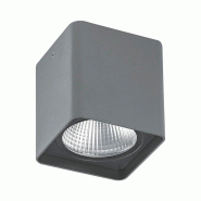 Downlight Plafonnier Carré Gris Kuba 20W Led 3000K Ip65 - Plafonnier Extérieur En Aluminium Haute Résistance - Rossini Illuminazione - gris KUB003GR