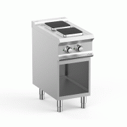 Fourneau professionnel electrique 2 plaque 2,6 kw sur sousbassment ... - PPQ74A