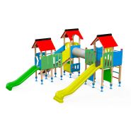 Structure de jeux combinées pour enfants de 3 à 13 ans - Hauteur de chute: 1100 mm - GE-2700A - Jolas