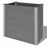 Helloshop26 - Jardinière lit surélevé plantes fleurs jardin WPC 100 x 50 x 91 cm gris 02_0001237 - 3000076071536 Helloshop26 - Jardinière lit surélevé plantes fleurs jardin WPC 100 x 50 x 91 cm gris 02_0001237 - 3000076071536