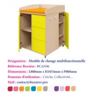 Change multifonction sur roulettes